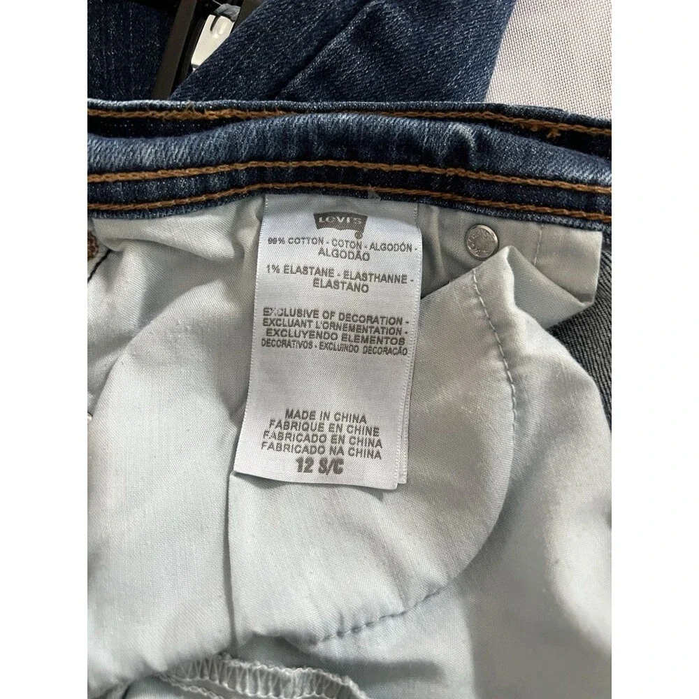Levi's 505 Straight Leg Jeans Women's Size 12 S/C Medium Wash Denim